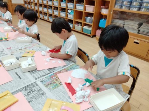 5月9日：粘土で遊んだよ♡