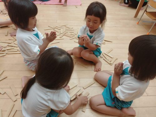 10月21日：みんなで手遊び中♡