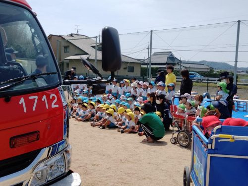 5月23日：消防車を見に行きました♪