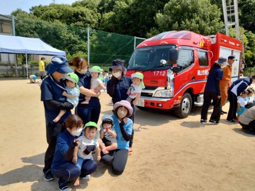 5月23日：消防車を見に行きました♪