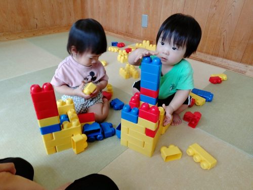 9月18日：高く積めたね♪