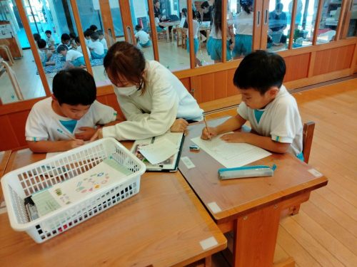 11月7日：丁寧に字が書けたね！